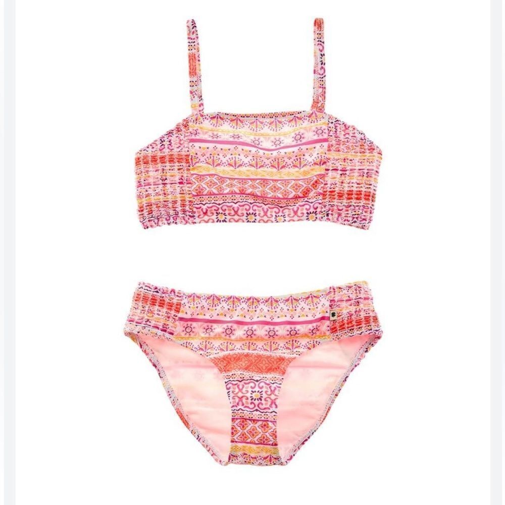 NWT Lucky Brand Kids Pink Swim Set 50 UPF XL (16)
